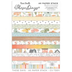 Pack papiers - Collection "These Days" 15 x 21 cm - Cocoa Vanilla