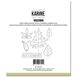 Les Ateliers De Karine - Cahier d'Automne -Automne etc.. Pochoir Broderie- Arc en Ciel Pochoirs