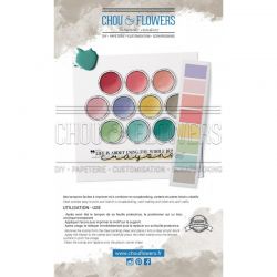 Chou & Flowers - Journal Chromatique " Fond Rond Palette"