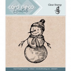 Card Deco - Snowman Clear