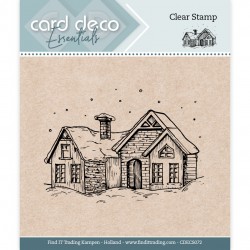 Card Deco - Snow House Clear