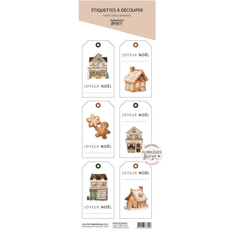 Florilèges - Histoire d'hiver  -Tags à découper HISTOIRES D'HIVER