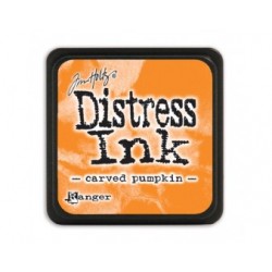 Mini Distress ink Carved Pumpkin