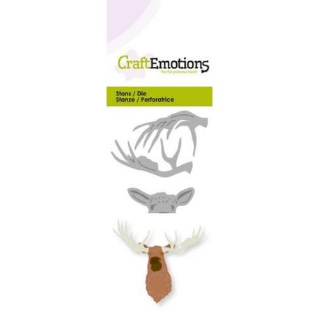 CraftEmotions Die - head moose 3D 