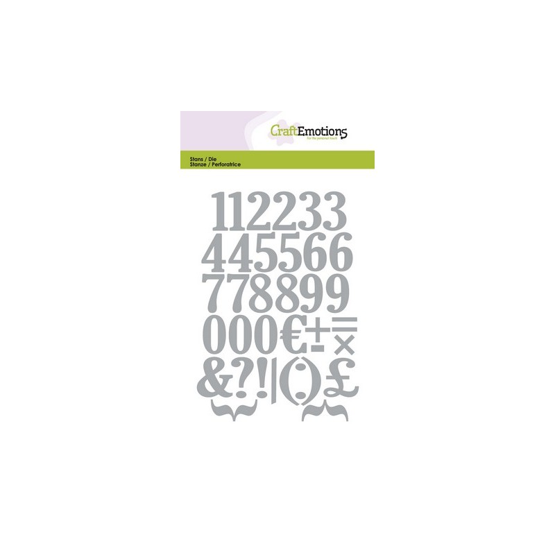 CraftEmotions Die - Numbers