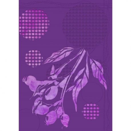 Gemini Rose Hip 3D Plaque d'embossage & Stencil