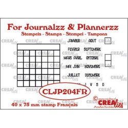 Crealies Clear Journalzz & Plannerzz Tracker français